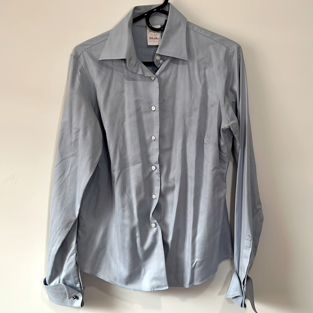 Brooks brothers button down shirt - blue - size 10